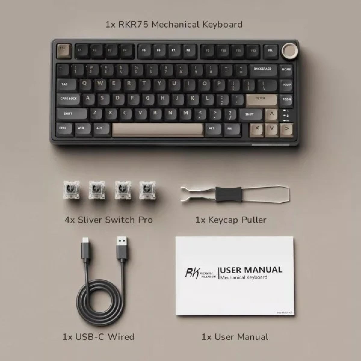 Клавиатура Royal Kludge R75 (Phantom) — изображение 4