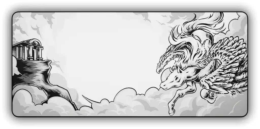 Peles-kilimelis-LIT-Mousepad-Pegasus-klaviaturos.shop_ Peles paliktnis "LIT Mousepad" Pegasus - Image 1