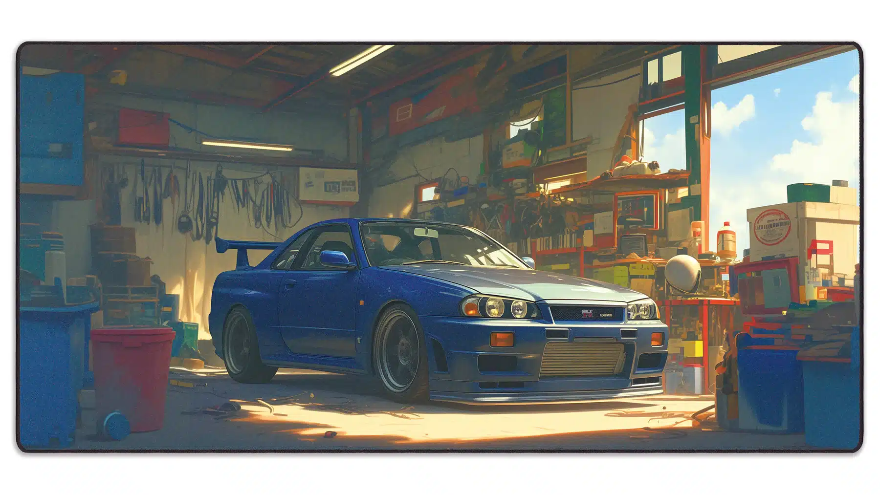 Peles-kilimelis-LIT-Mousepad-Geralds-GTR-R34-klaviaturos.shop_ Коврик для мыши «LIT Mousepad» Gerald's GTR R34 — изображение 1