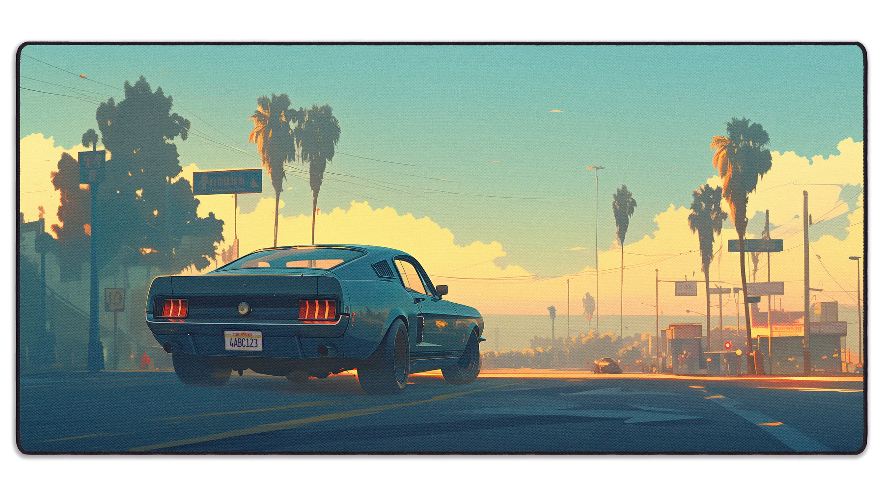 Peles-kilimelis-LIT-Mousepad-Mitzukis-Mustang-klaviaturos.shop_ Peles paliktnis "LIT Mousepad" Mitzuki's Mustang - Image 1