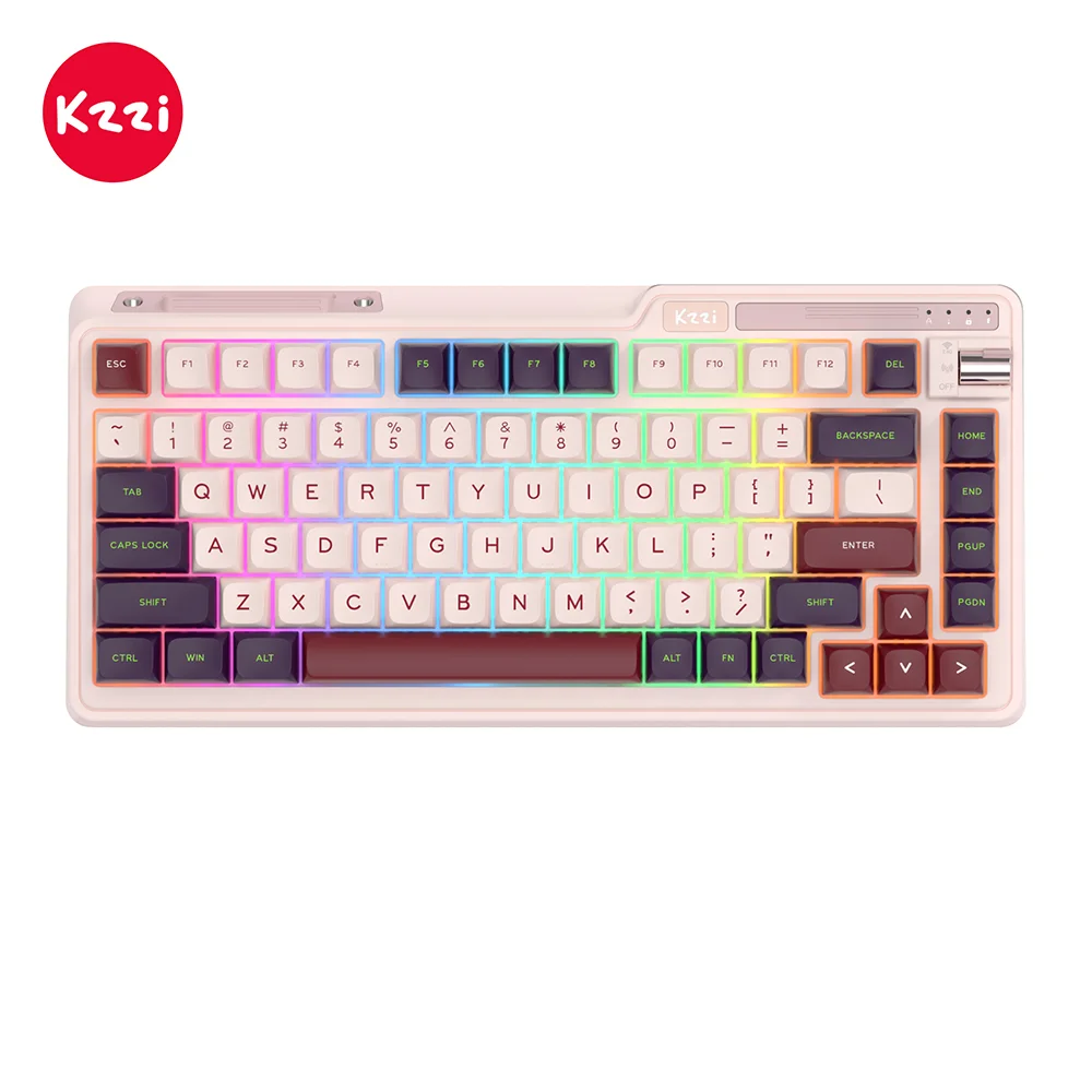 Tastatūra Royal Kludge KZZI K75 Lite (Nezuko Purple)-klaviaturos.shop Клавиатура Royal Kludge KZZI K75 Lite (Nezuko Purple) — изображение 1
