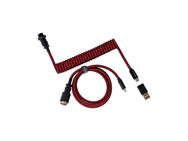 Tastatūras vads Keychron Premium Coiled (sarkans)