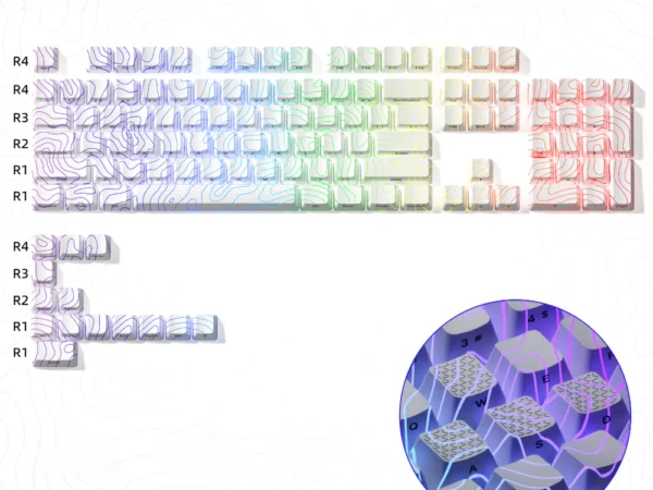 Кейкапы для клавиатуры HZGAMER (White Contour)