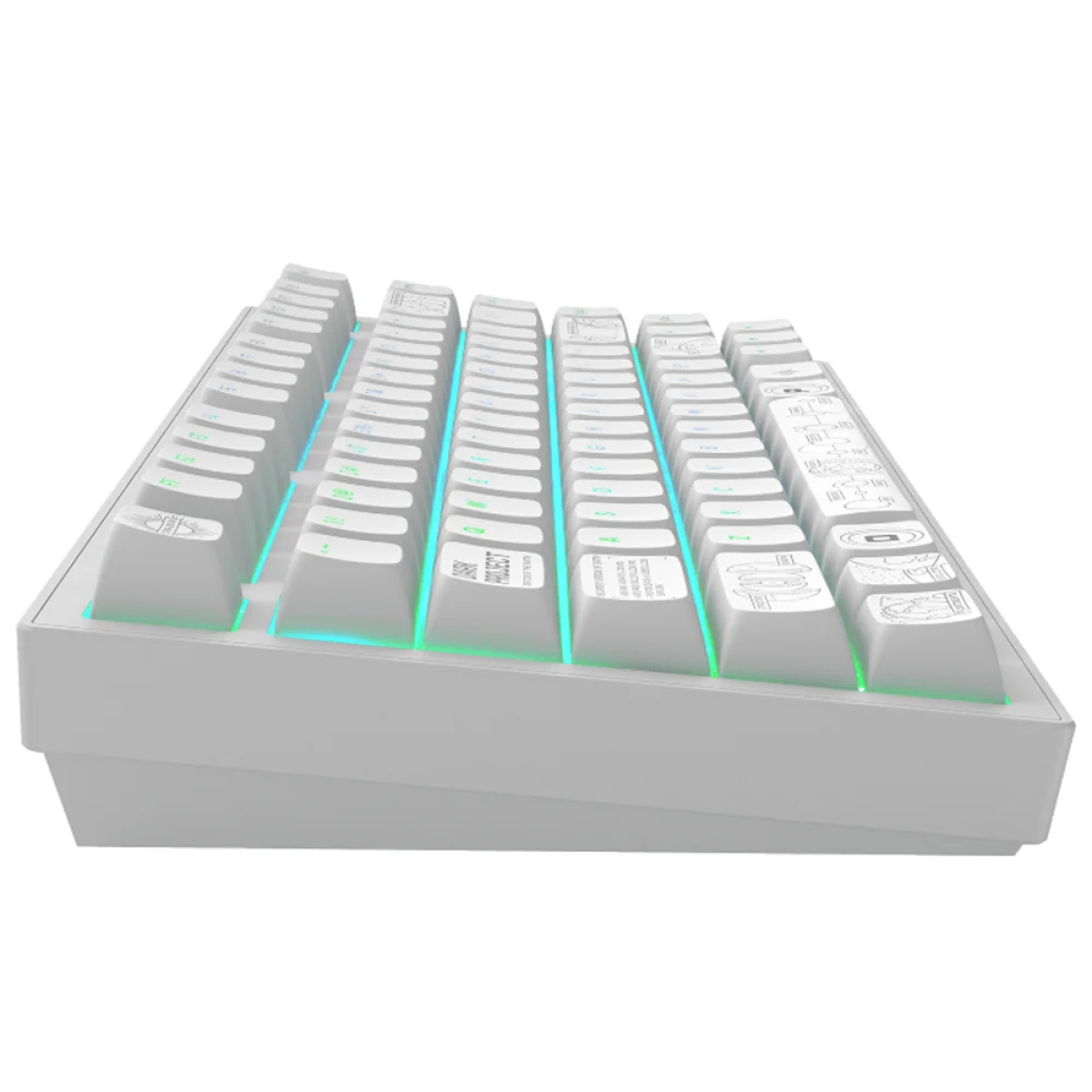 Tastatūra Dark Project ALU81A Terra Nova (Balta) - Image 2