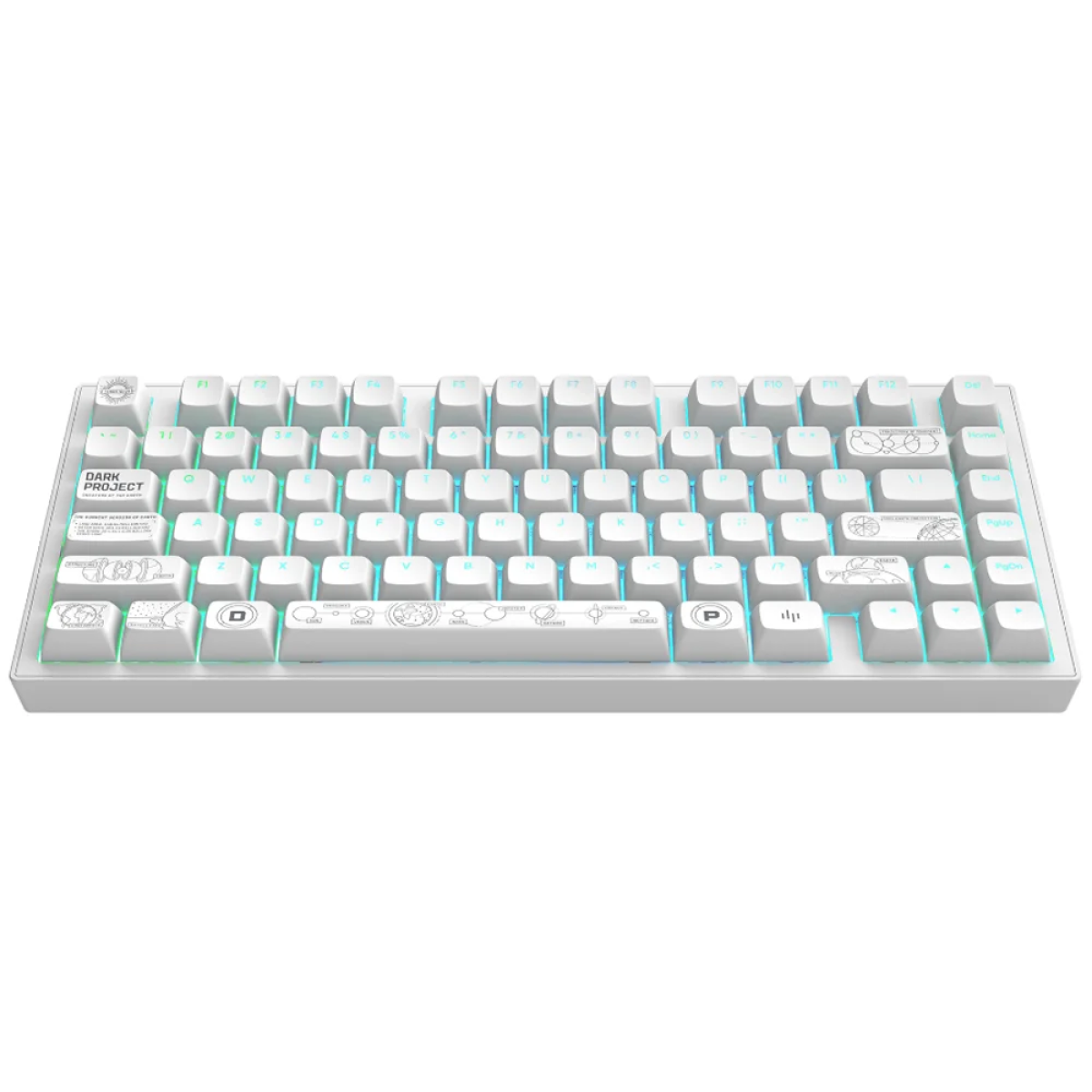 Tastatūra Dark Project ALU81A Terra Nova (Balta) - Image 3
