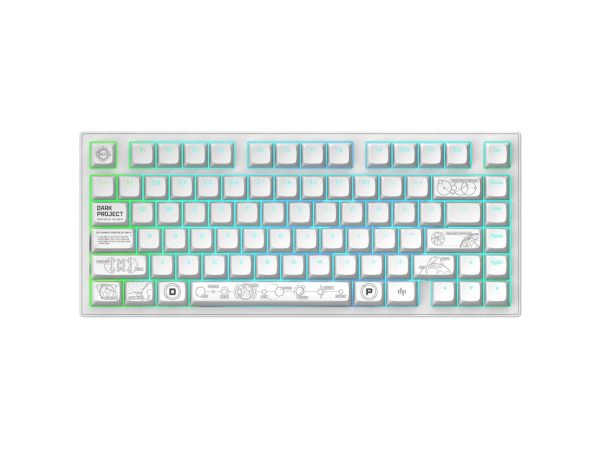 Tastatūra Dark Project ALU81A Terra Nova (Balta)