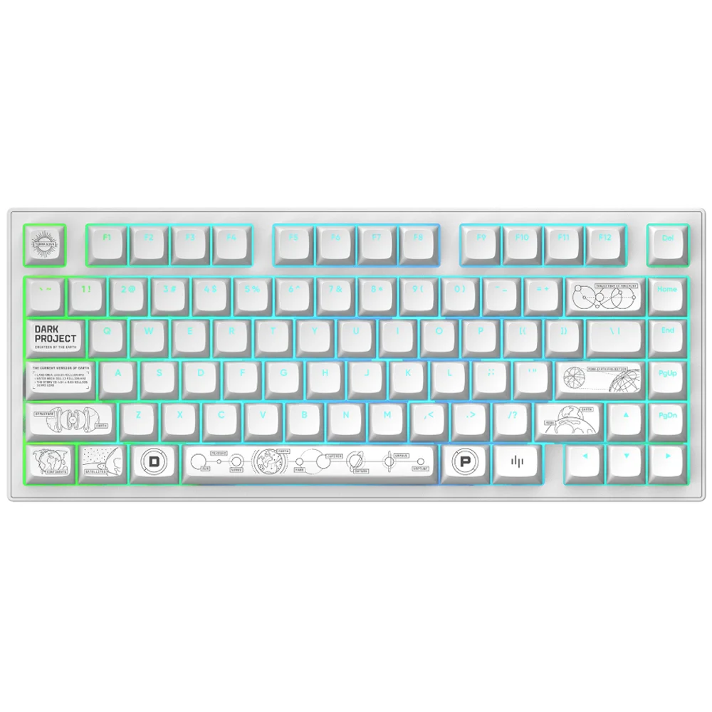 Klaviatūra Dark Project ALU81A Terra Nova (Balta)-klaviaturos.shop Tastatūra Dark Project ALU81A Terra Nova (Balta) - Image 1