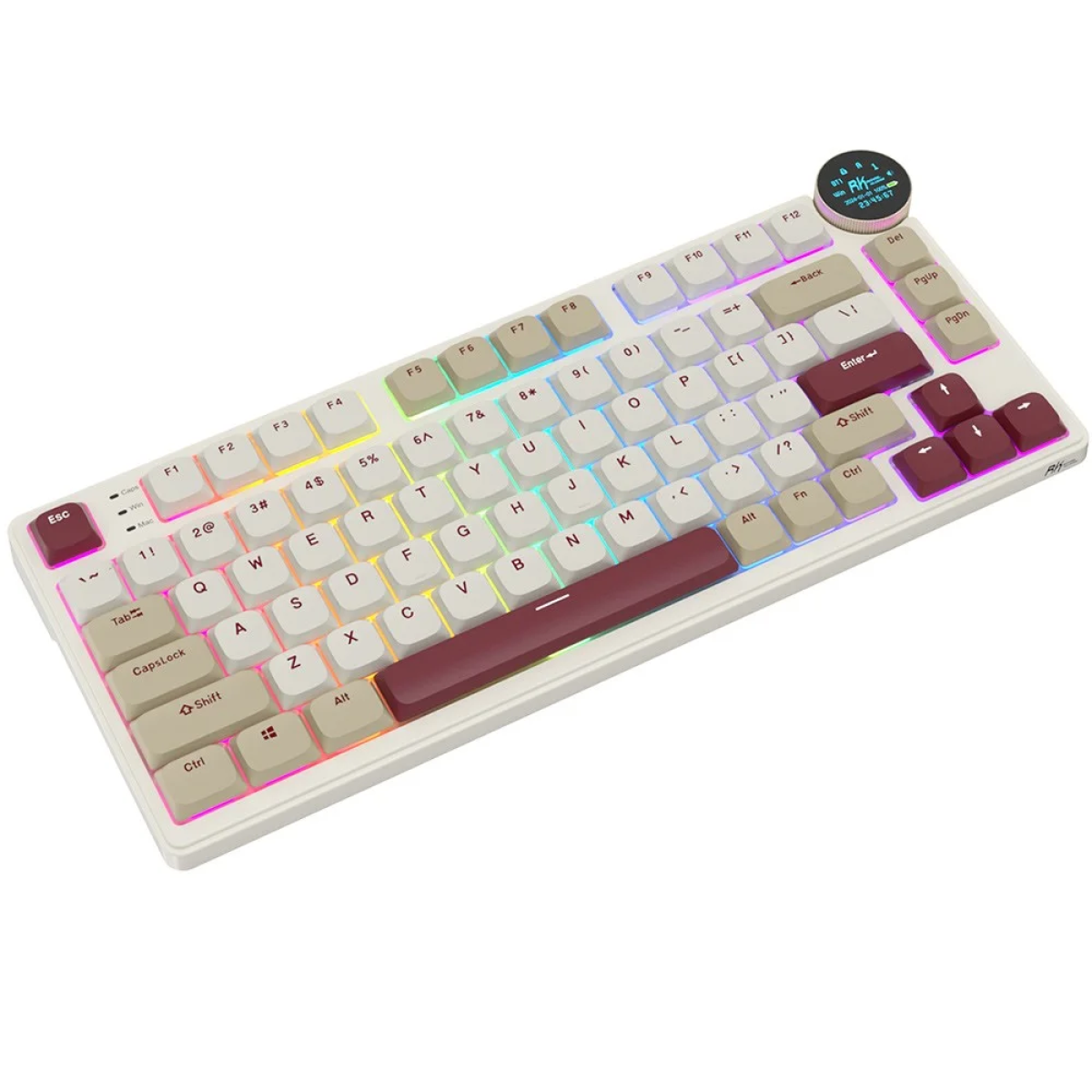 Низкопрофильная клавиатура Royal Kludge N80 (Rosy Clouds) — изображение 5