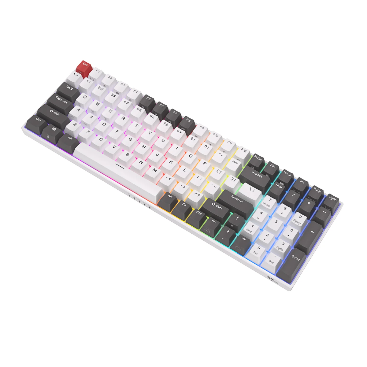 Tastatūra Royal Kludge RK100 (Balta/Pilka) - Image 5