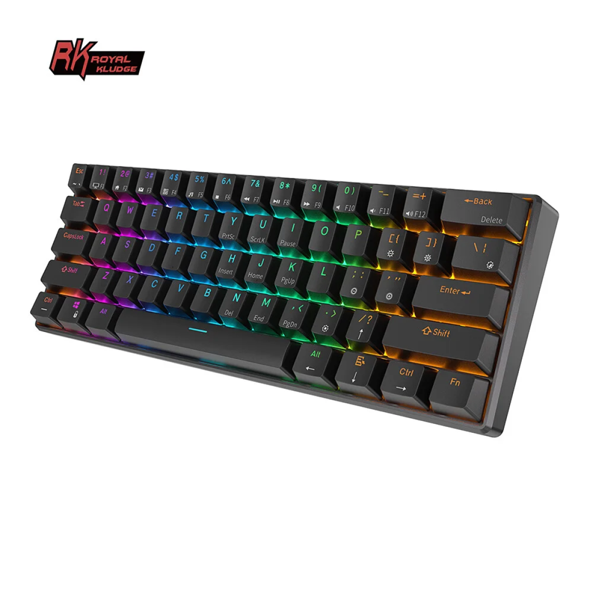 Tastatūra Royal Kludge RK61 (Melna) - Image 2