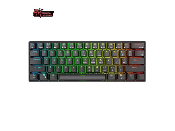 Tastatūra Royal Kludge RK61 (Melna)