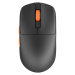 Беспроводная игровая мышь Royal Kludge M30 (чёрная/оранжевая)