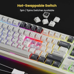 Клавиатура Royal Kludge S85 (White Night) — изображение 5
