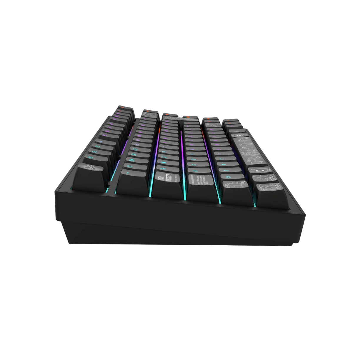 Tastatūra Dark Project ALU81A Terra Nova (Melna) ISO Layout - Image 4