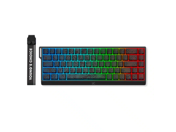 Tastatūra MCHOSE Ace 68 Hall Effect (Black Topographic)-klaviaturos.shop