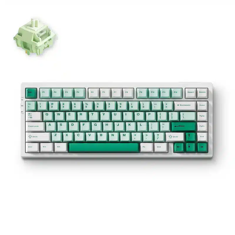 Tastatūra MCHOSE G75 PRO (Balta-Zaļa)-klaviaturas.shop Tastatūra MCHOSE G75 PRO (Balta/Zaļa) - Image 1