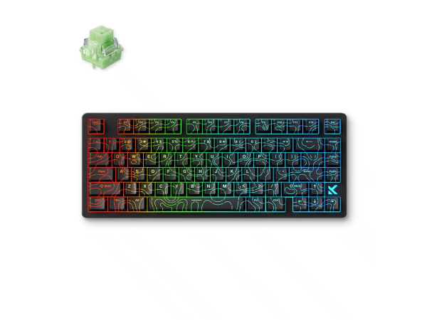 Tastatūra MCHOSE JET 75 Magnētiskā Hall Effect (Black Topographic)