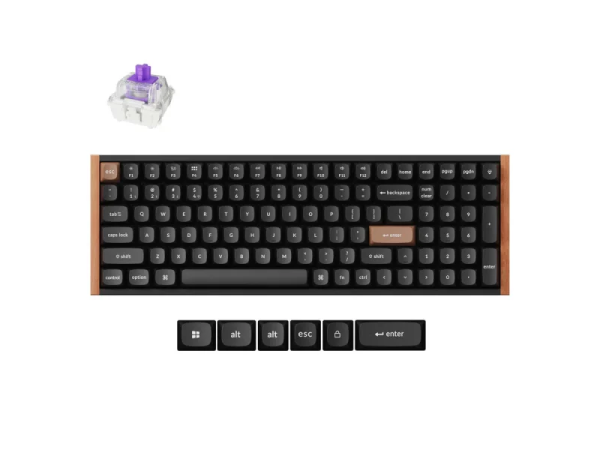 Tastatūra Keychron K4 Magnētiskā Hall Effect (Carbon Black)