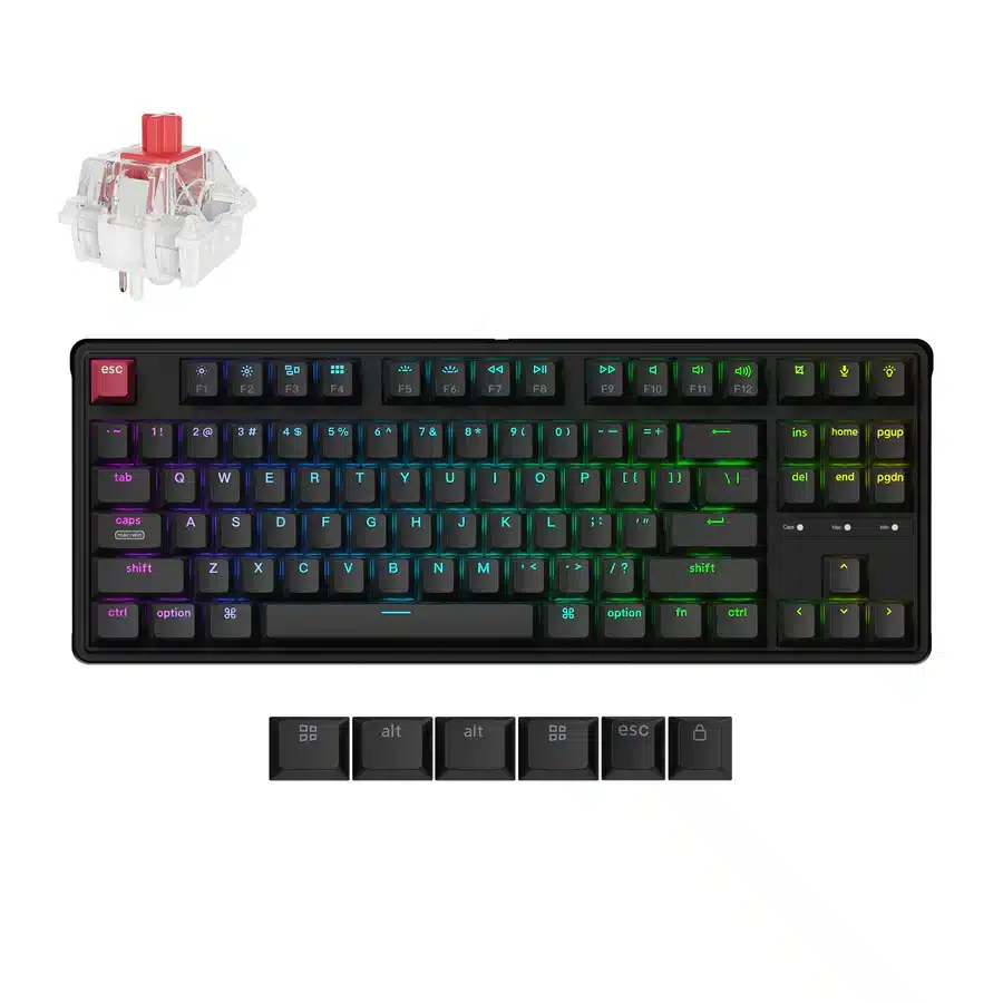 Klaviatūra Keychron C3 Pro (Juoda)-klaviaturos.shop Tastatūra Keychron C3 Pro (Melna) - Image 1