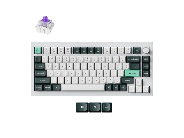 Tastatūra Keychron Q1 Magnētiskā Hall Effect (Shell White)