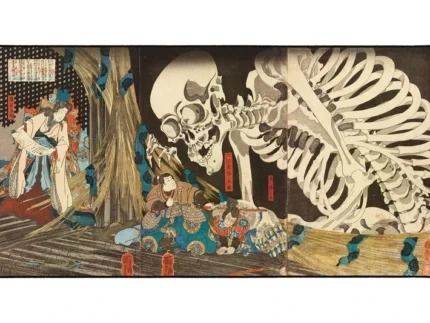 Peles paliktnis "LIT Mousepad" Skeleton Spectre, autors Utagawa Kuniyoshi