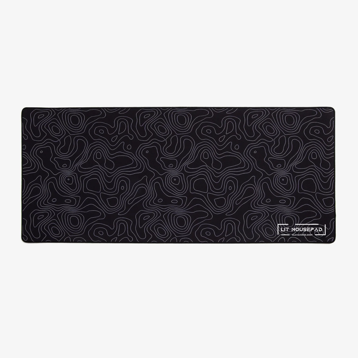 Melns topogrāfiskais spēļu komplekts - MCHOSE Ace 68 Hall Effect + „LIT Mousepad” Black Topographic - Image 3