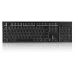 Klaviatūras taustiņu vāciņi'ai Royal Kludge Black PBT OEM 129 pudiņš