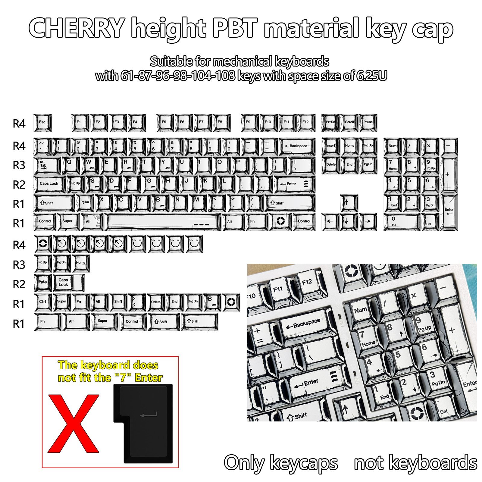 3-3.jpg Klaviatūras taustiņu vāciņi Royal Kludge CHERRY-110 - Image 1