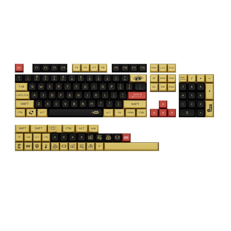 3953789763.jpg Klaviatūras taustiņu vāciņi Royal Kludge XDA-116 - Image 1