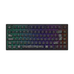 Klaviatūras tumšais projekts ALU81A Terra Nova (melns) ISO izkārtojums