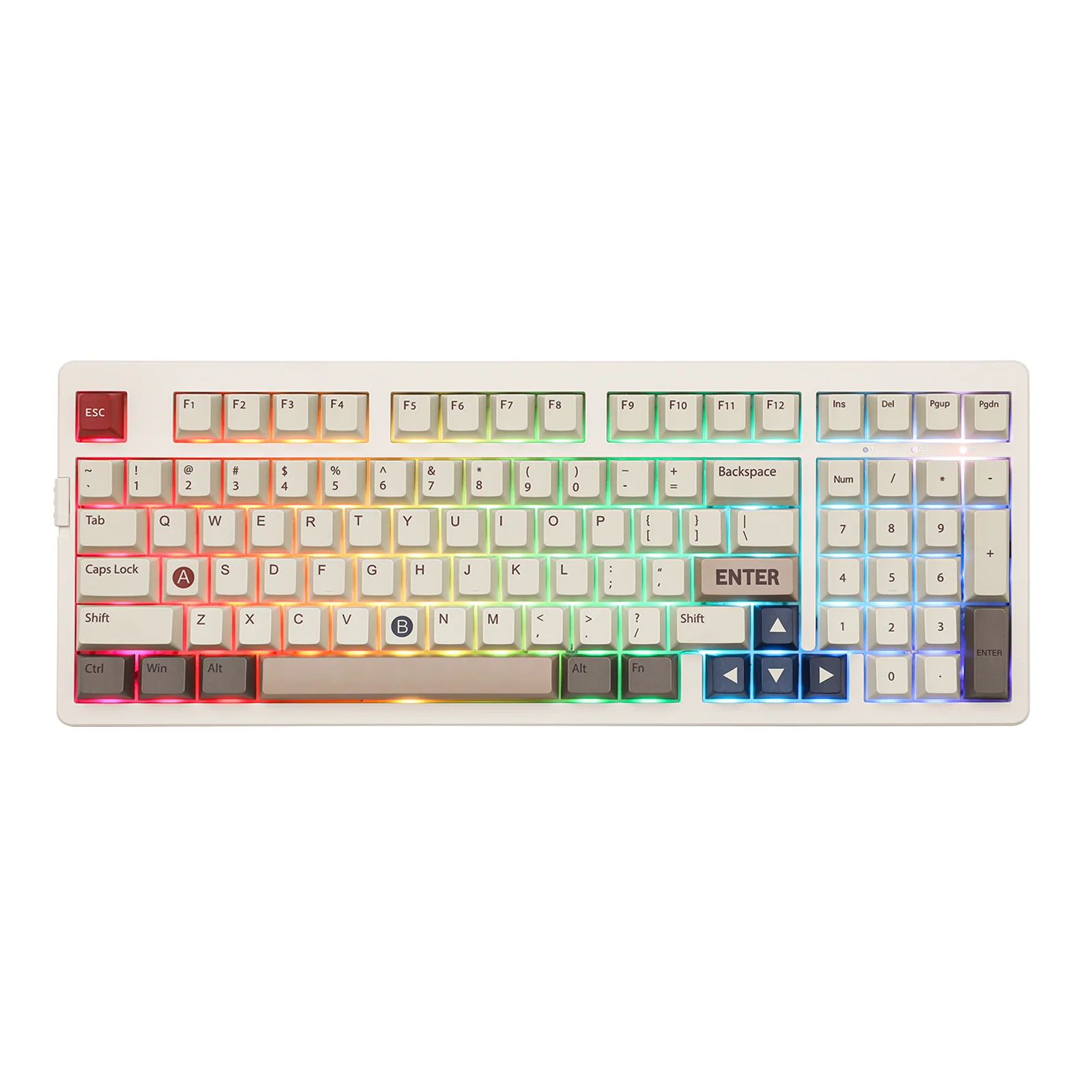 Klaviatura-Epomaker-EK98-Balta-klaviaturos.shop_.webp Klaviatūra Epomaker EK98 (balta) - Image 1