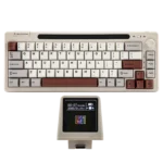 Klaviatūra Epomaker RT65 (balta/pelēka)