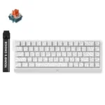 Klaviatūra MCHOSE Ace 68 Magnetic Hall efekts (balts topogrāfisks) - Image 2