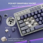 Klaviatūra Royal Kludge M65 (okeāna zila) - Image 5