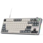 Klaviatūra Royal Kludge R87 Pro (balta/pelēka) - Image 2