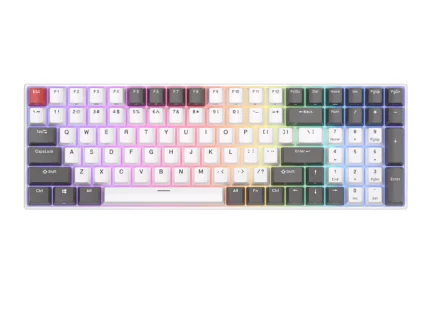 Klaviatūra Royal Kludge RK100 (balta/pelēka)