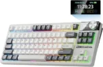 Klaviatūra Royal Kludge S85 (Baltā nakts) - Image 2
