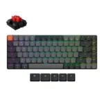 Zema profila Klaviatūra Keychron K3 v3 (melna)