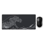 Чёрный градиентный игровой комплект — AULA SC580X + «LIT Mousepad» The Great Wave
