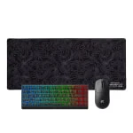 Чёрный топографический игровой комплект — MCHOSE Ace 68 Hall Effect + MCHOSE A7 V2 Ultra+ + «LIT Mousepad» Black Topographic