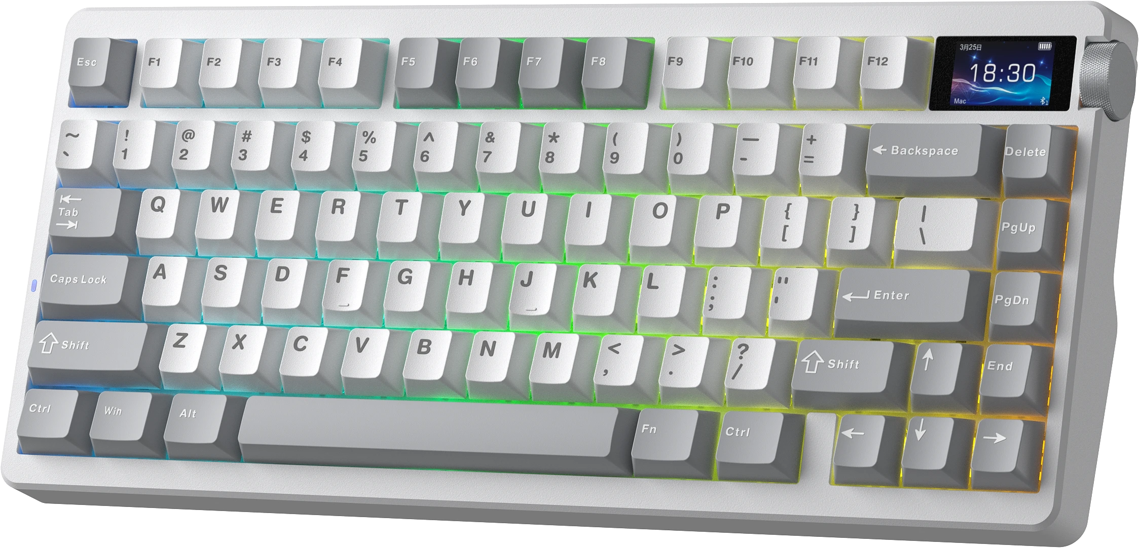 Tastatūra Aula NOVA75 (Balta/Pelēka) - Image 3