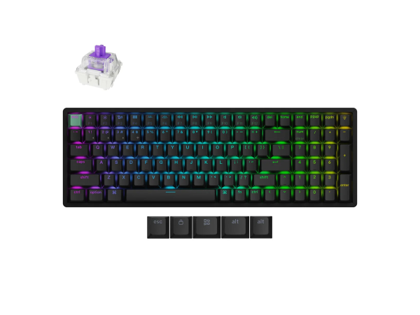Tastatūra Keychron K4 Magnētiskā Hall Effect K4H-J1 (Melna)