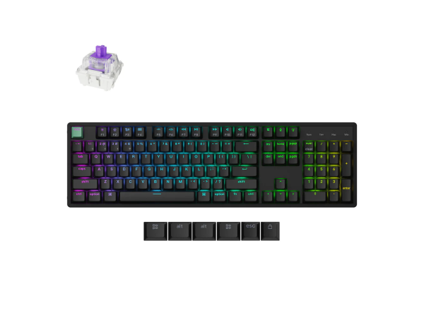 Tastatūra Keychron K10 Magnētiskā Hall Effect K10H-J1 (Melna)