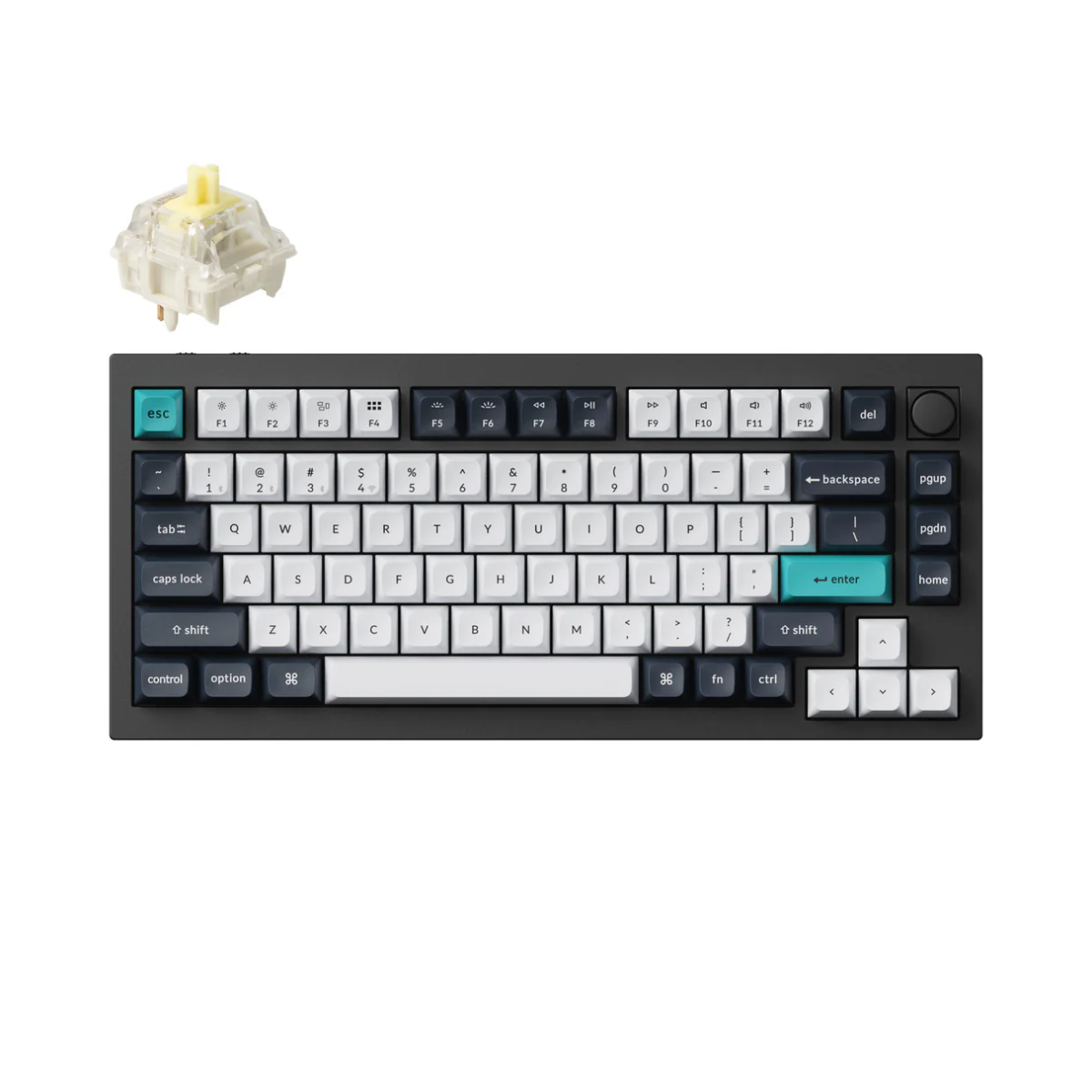 Tastatūra Keychron Q1 Max (Balta/Melna) - Image 2