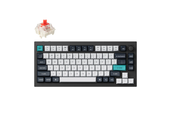 Tastatūra Keychron Q1 Max (Balta/Melna)